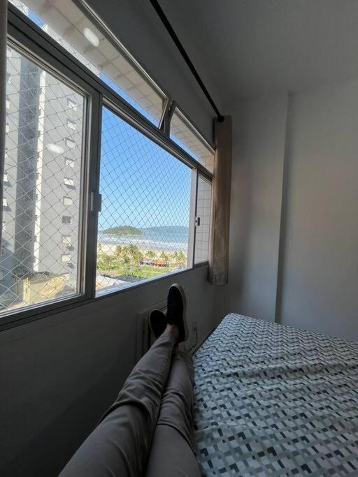 Vista Mar, Moderno Para Relaxar. Apto Completo ! São Vicente Exterior photo
